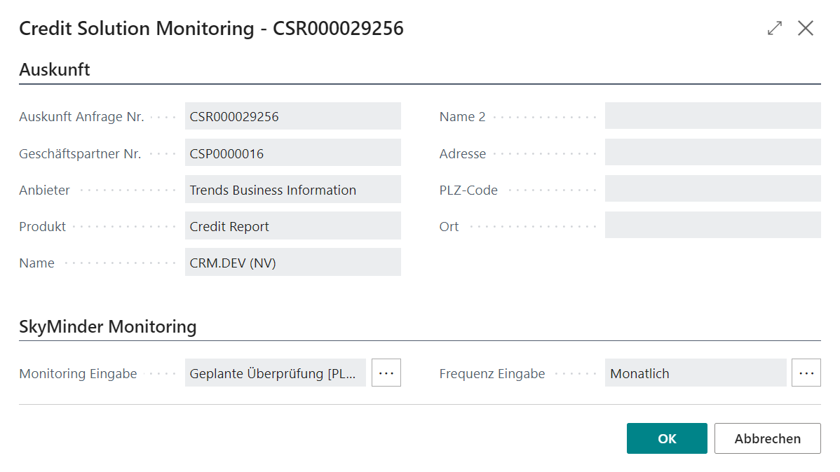 Picture of monitoring card